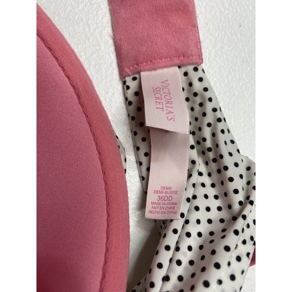 Victorias Secret Demi Bra 36DD Scottie Dog Lightly Padded - Picture 4 of 4